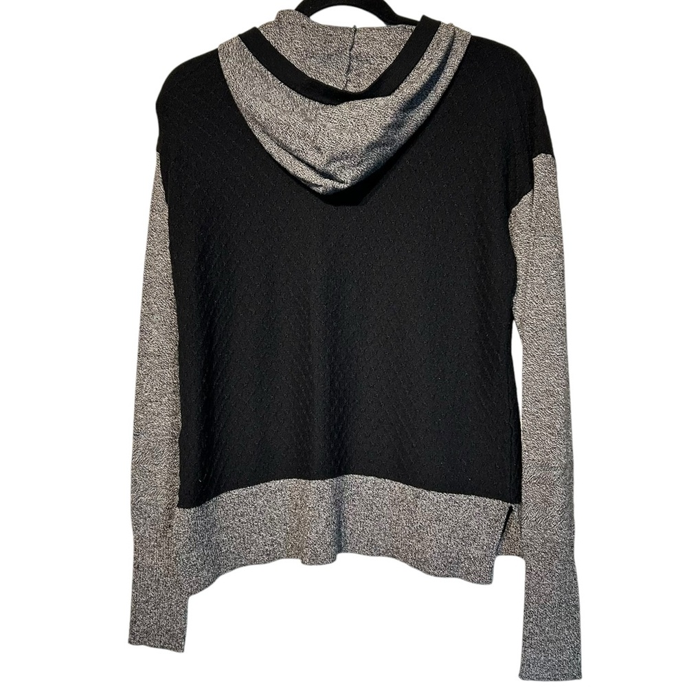 Smartwool Shadow Pine Hoodie‎ Sweater Merino Blend Black Gray Small - Picture 5 of 11